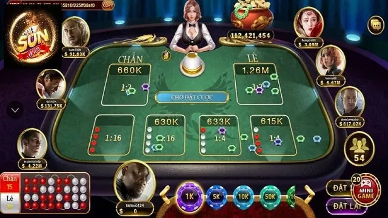 Giao diện tựa game xóc đĩa livestream Mayclub