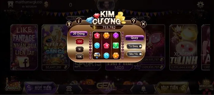 Hướng dẫn cách tải game kim cương Mayclub