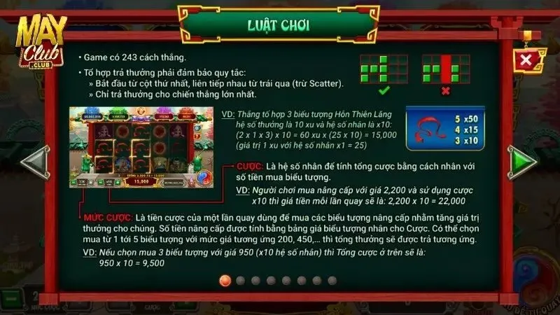 Luật chơi Natra Ma đồng tại Mayclub