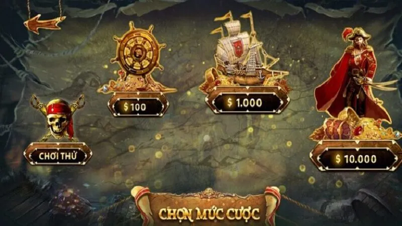 Các mức dòng cược trong Pirate King Mayclub