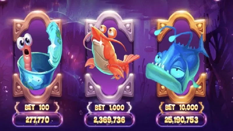 Các mức cược trong game Thuỷ Cung
