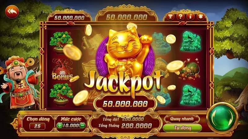 Luật trả thưởng trong game slot Thần tài Mayclub