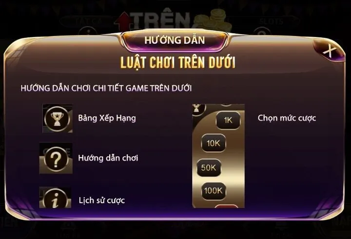 Cách chơi game trên dưới Mayclub